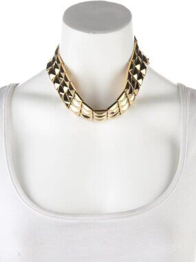 Dolce & Gabbana D&G Gold Tone Chunky Chain Choker Necklace DJ0826 Y2K Statement